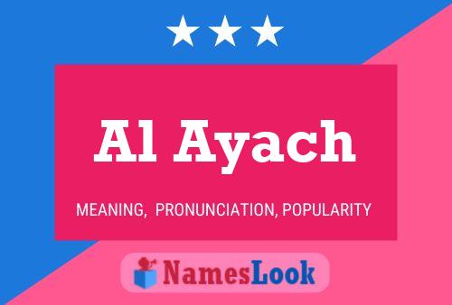 Al Ayach Name Poster