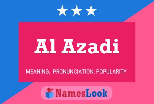 Al Azadi Name Poster