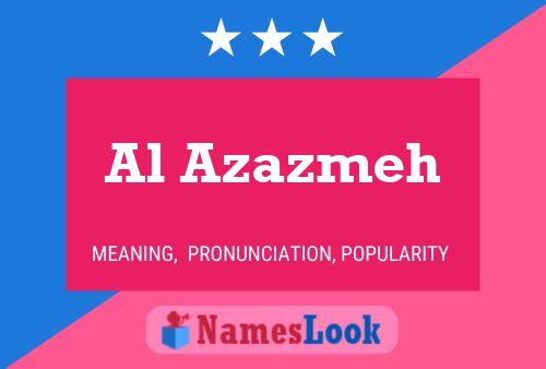 Al Azazmeh Name Poster