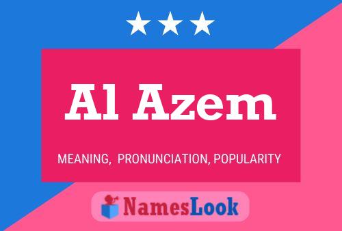 Al Azem Name Poster