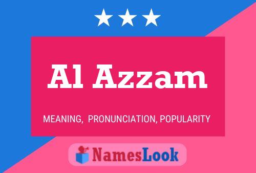 Al Azzam Name Poster