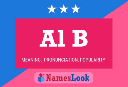 Al B Name Poster