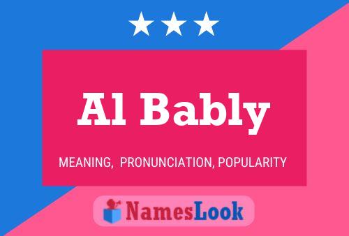 Al Bably Name Poster