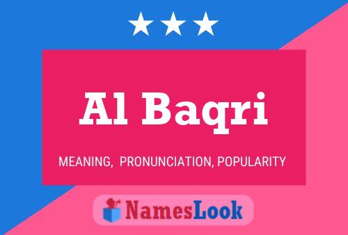 Al Baqri Name Poster