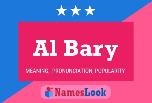 Al Bary Name Poster