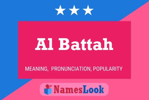 Al Battah Name Poster