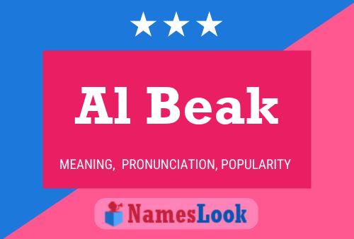 Al Beak Name Poster