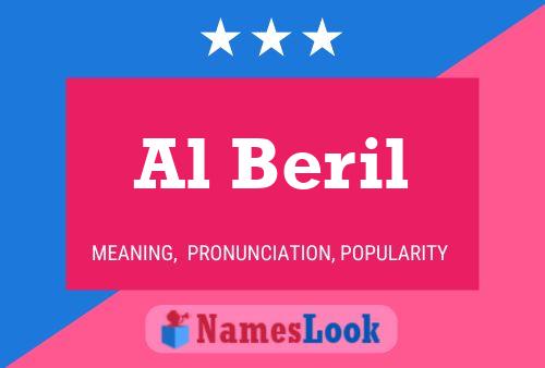 Al Beril Name Poster