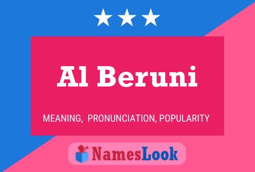 Al Beruni Name Poster