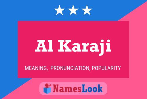 Al Karaji Name Poster