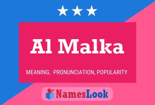 Al Malka Name Poster