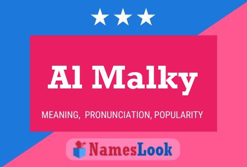 Al Malky Name Poster