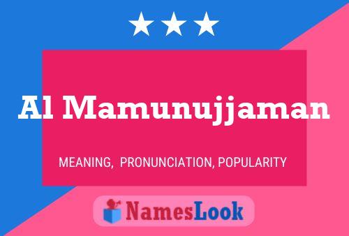 Al Mamunujjaman Name Poster