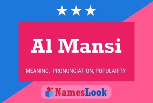 Al Mansi Name Poster