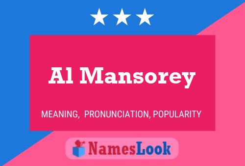 Al Mansorey Name Poster