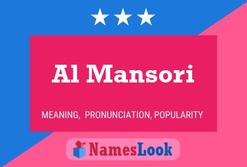 Al Mansori Name Poster