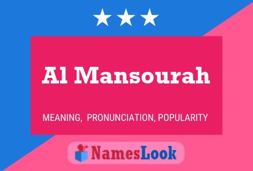 Al Mansourah Name Poster