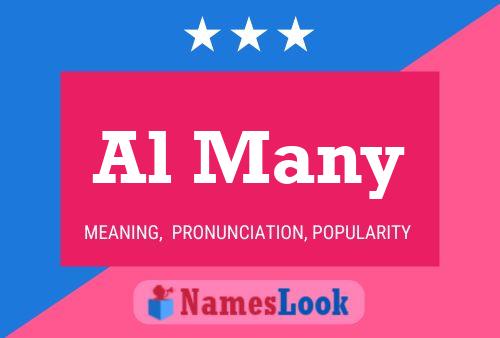 Al Many Name Poster