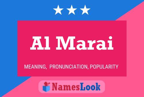 Al Marai Name Poster