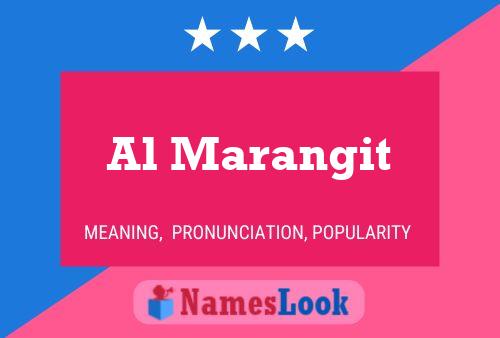 Al Marangit Name Poster