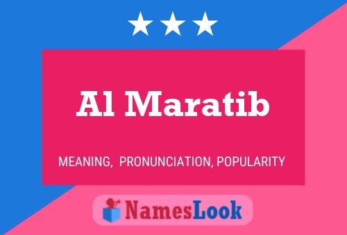 Al Maratib Name Poster