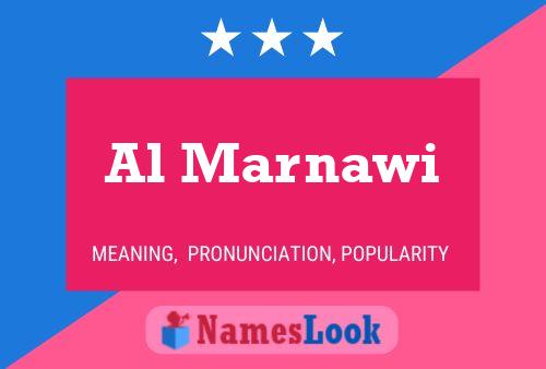 Al Marnawi Name Poster