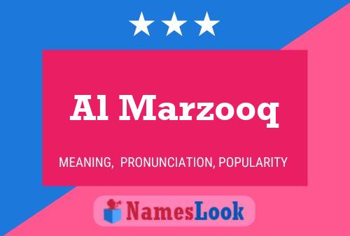 Al Marzooq Name Poster