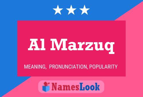 Al Marzuq Name Poster