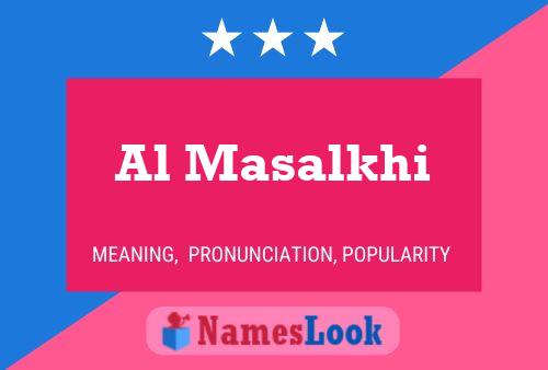 Al Masalkhi Name Poster