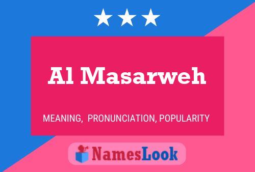 Al Masarweh Name Poster