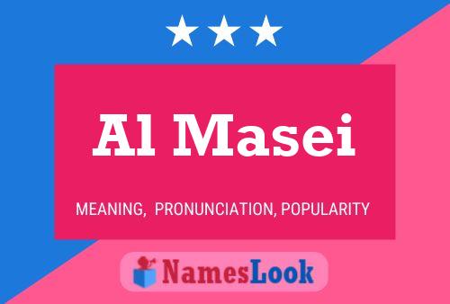 Al Masei Name Poster