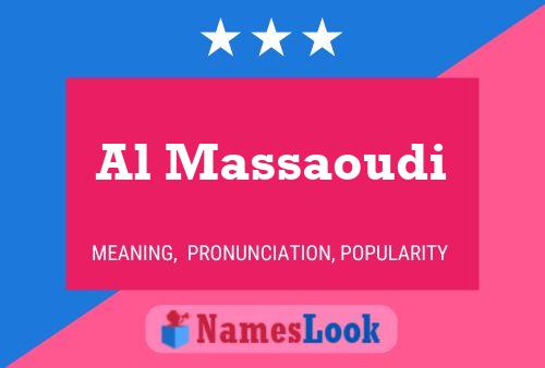 Al Massaoudi Name Poster