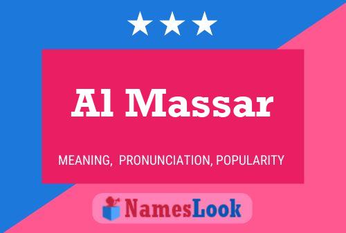 Al Massar Name Poster