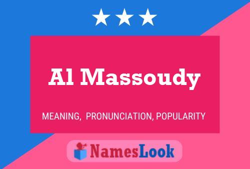 Al Massoudy Name Poster