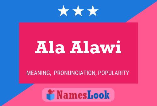 Ala Alawi Name Poster