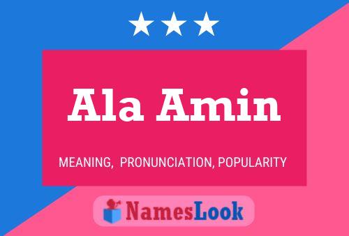 Ala Amin Name Poster