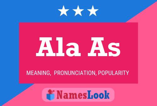 Ala As Name Poster