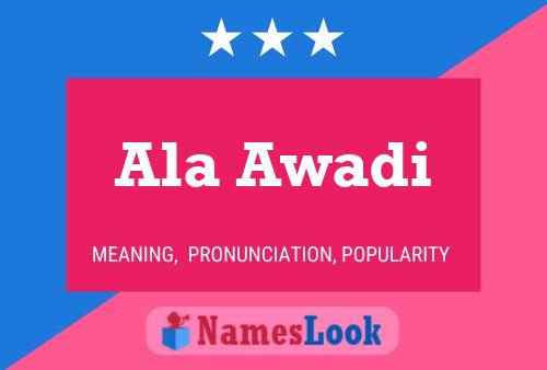 Ala Awadi Name Poster