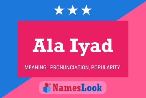 Ala Iyad Name Poster