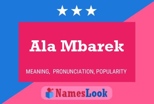 Ala Mbarek Name Poster