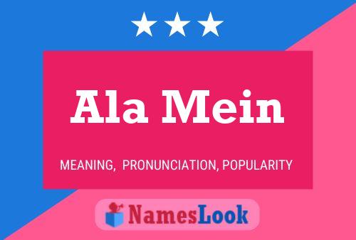 Ala Mein Name Poster