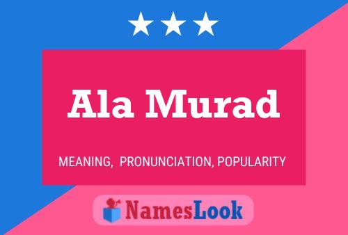 Ala Murad Name Poster