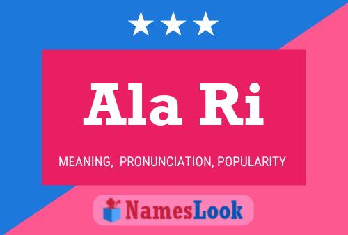 Ala Ri Name Poster