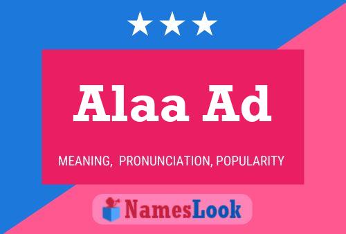 Alaa Ad Name Poster