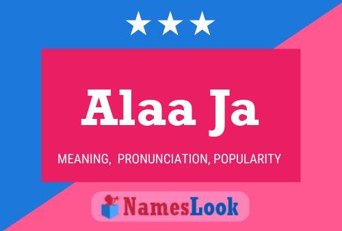 Alaa Ja Name Poster