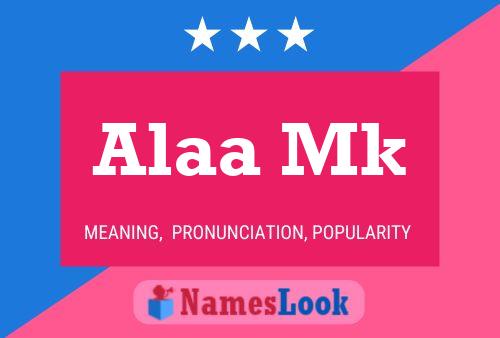 Alaa Mk Name Poster