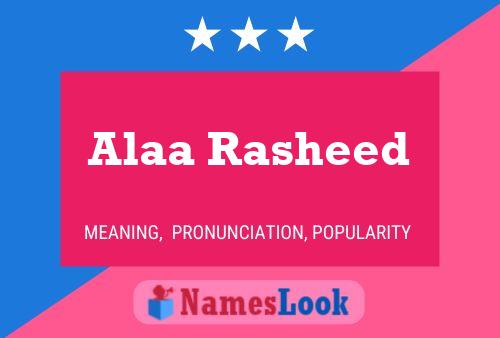 Alaa Rasheed Name Poster