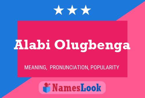 Alabi Olugbenga Name Poster