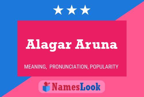 Alagar Aruna Name Poster