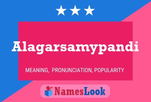 Alagarsamypandi Name Poster